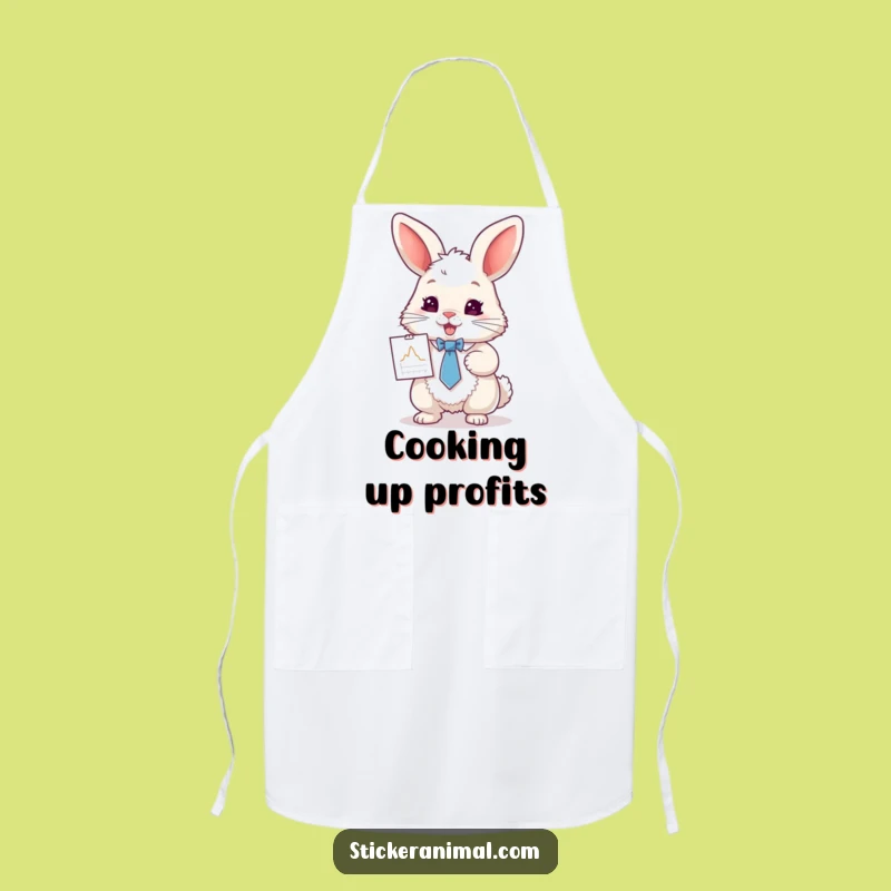 Funny Rabbit Chef Apron: Hilarious Kitchen Wear for Culinary Comedy