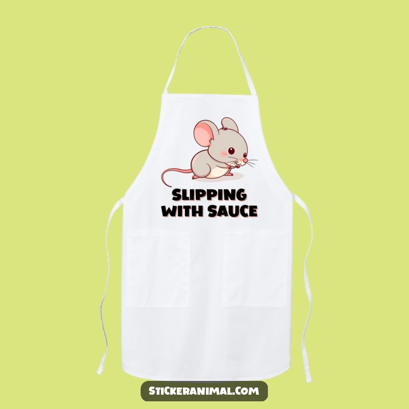 Funny Mouse Tail Slide Apron: Mischief In The Kitchen With A Sliding Mouse