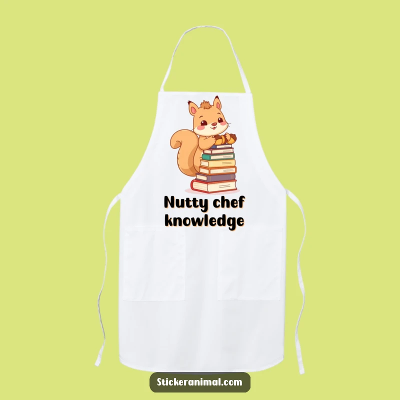 Funny Squirrel Apron: Cute Acorn Chef Gift, Perfect for Bookish Cooks