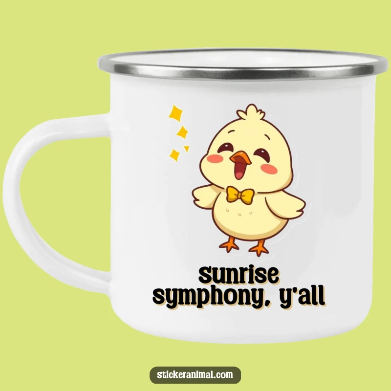 Durable Funny Chirping Chick Singing Camping Mug, a Perfect Gift for Campfire Concerts