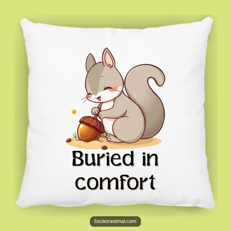 Funny Squirrel Acorn Pillow: Add Cozy Humor to Your Space