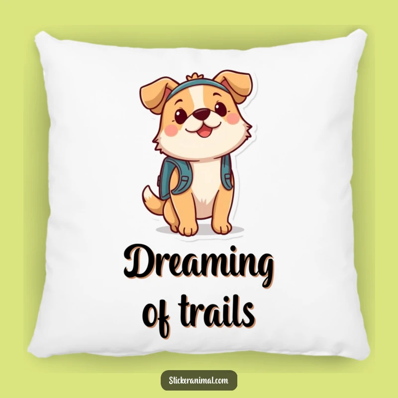 Comfy Funny Bouncing Dog Adventure Pillow, a Snuggly Gift for Dog Fans