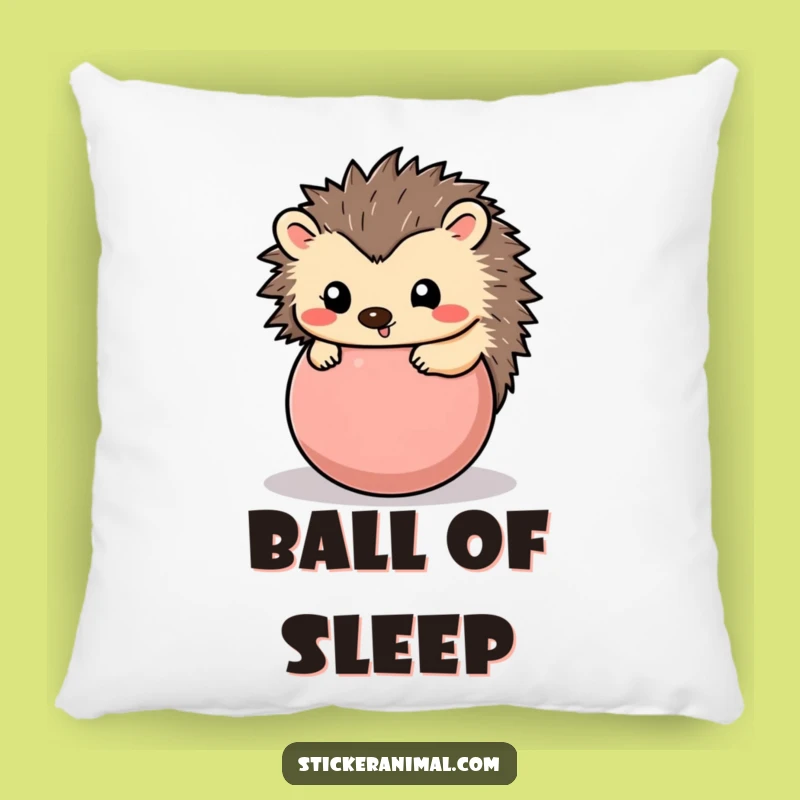 Funny Hedgehog Pillow - Cozy Cuteness in a Playful Ball