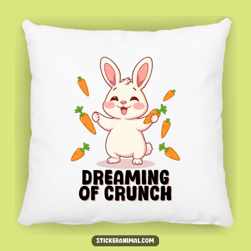Funny Rabbit Juggling Pillow: Cozy Giggling Comfort, Plush Funny Gift!