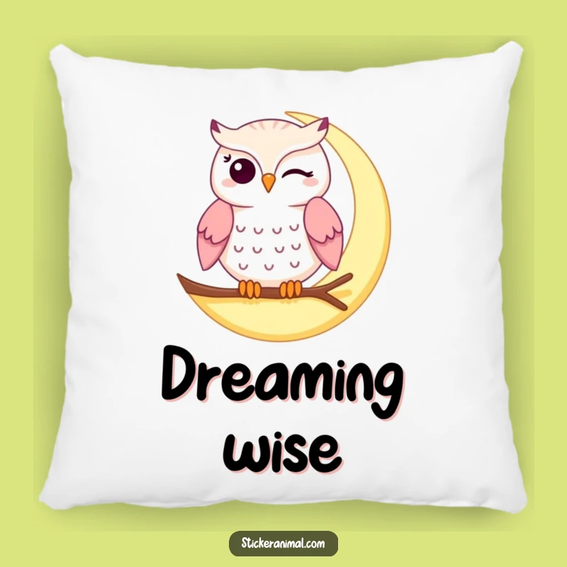 Funny Winking Owl Pillow - Cozy Comfort with Nocturnal Humor