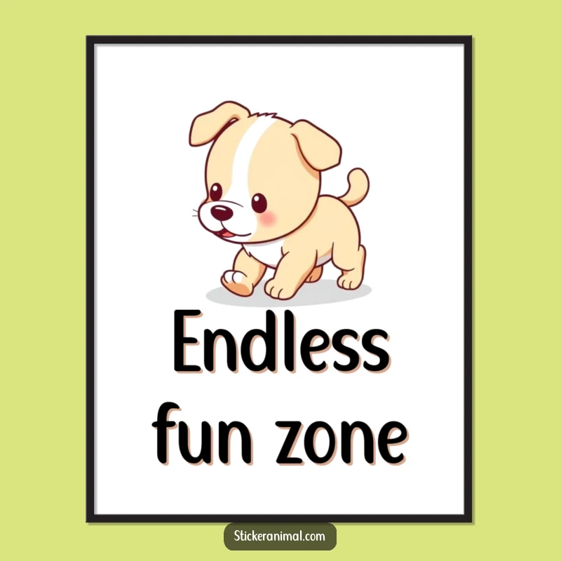 Funny Puppy Digital Art - Instant Canine Comedy for Your Walls