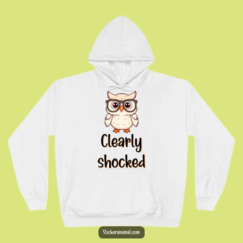 Funny Owl Spectacles Hoodie: Cozy Sweatshirt for Wise and Surprised Souls