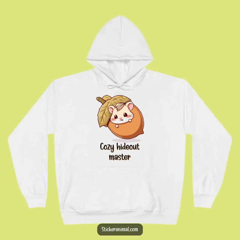 Funny Hamster Acorn Hoodie: Cozy Up With Hilarious Mischief