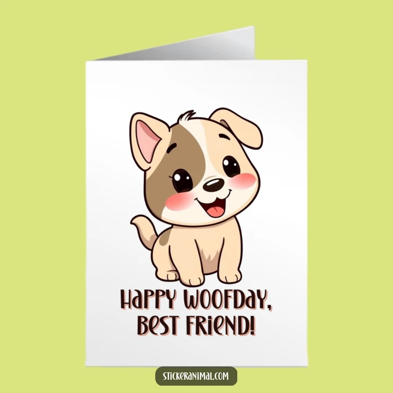 Free Printable Birthday Card: Happy Dog Wag - Joyful Downloadable Gift!