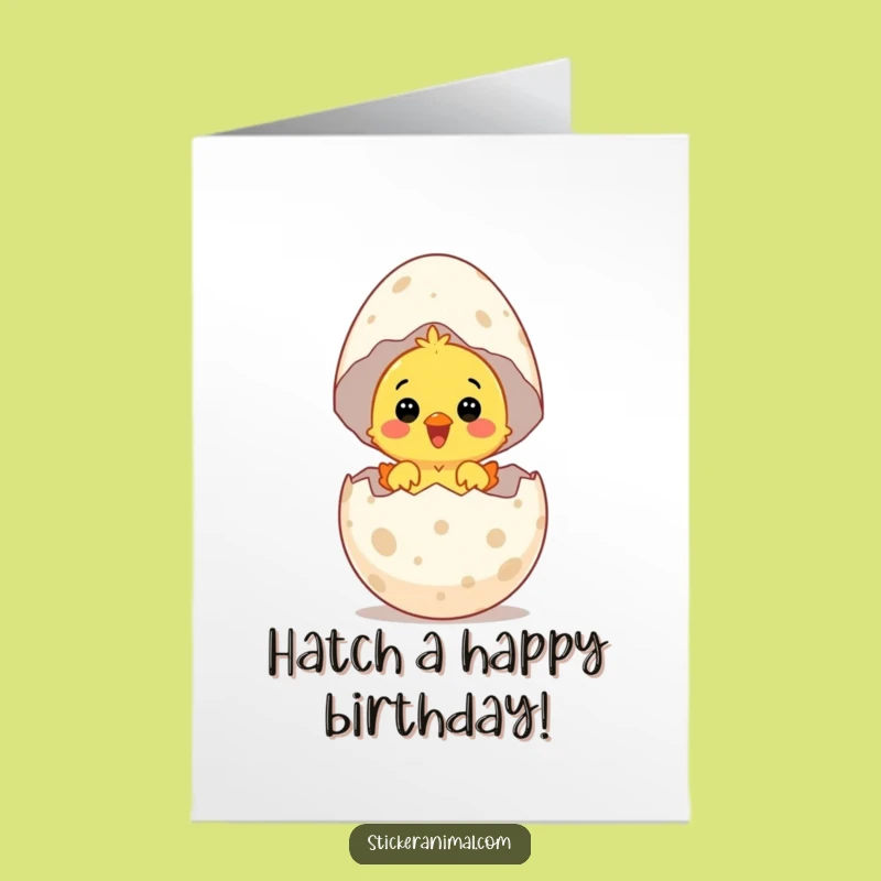Free Printable Chick Card: Delightful Birthday Surprise for a Joyful Downloadable Gift