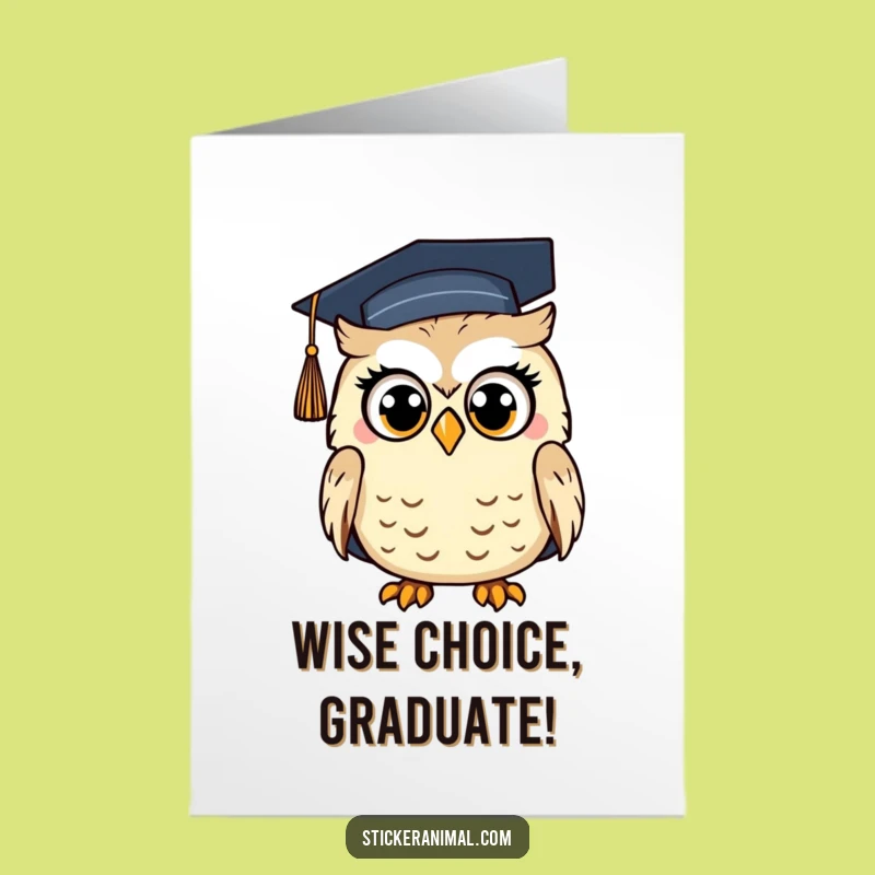 Free Printable Congrats Card: Surprised Grad Owl Achievement, Downloadable Greeting, Funny DIY Gift