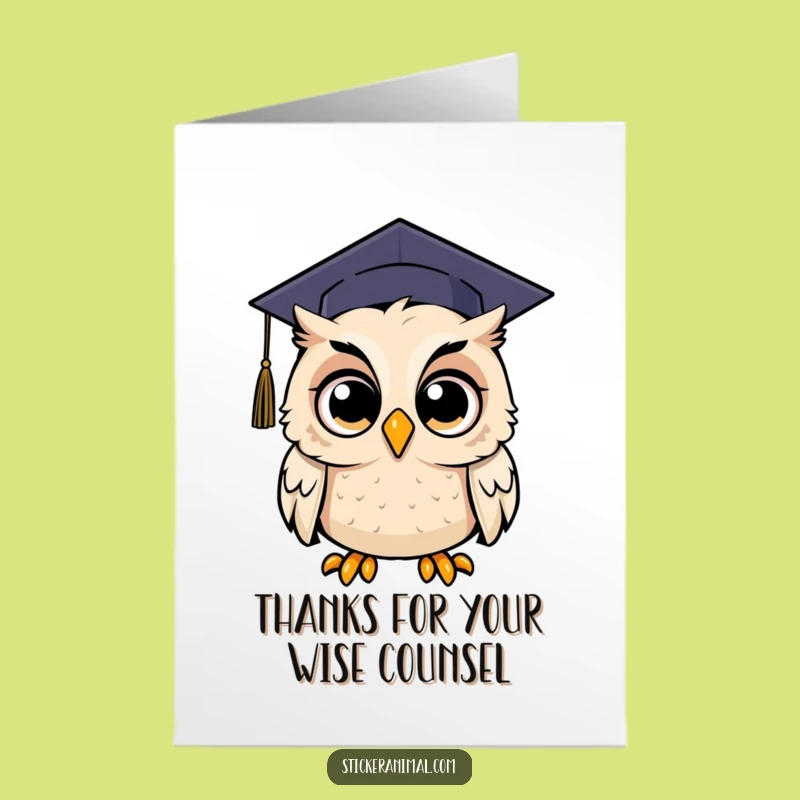Free Printable Thank You Card: Owl's Surprise Gratitude