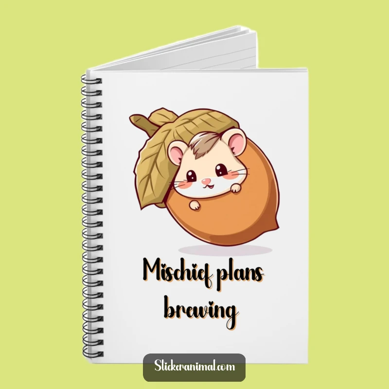 Funny Hamster Acorn Notebook: Jot Down Mischief In Hilarious Style