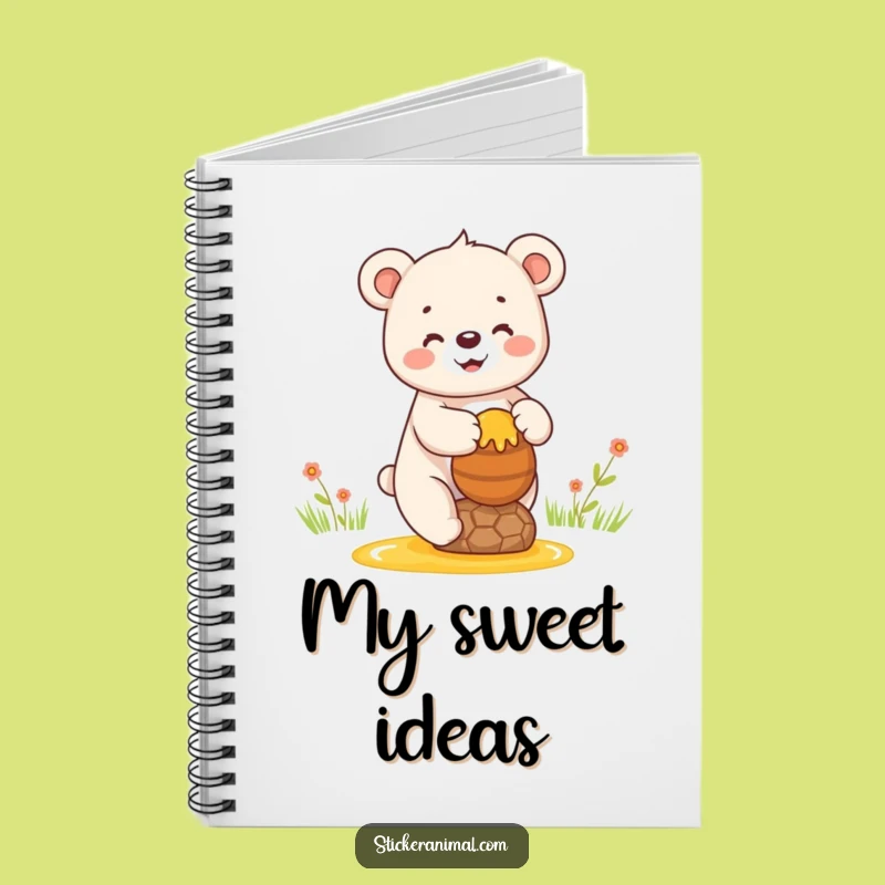 Funny Happy Bear Notebook - Jot Down Sweet Ideas with Humor, a Super Funny Gift!