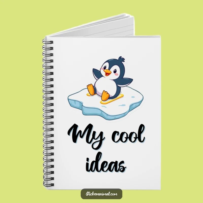 Funny Penguin Notebook - Jot Down Ideas with Winter Cheer