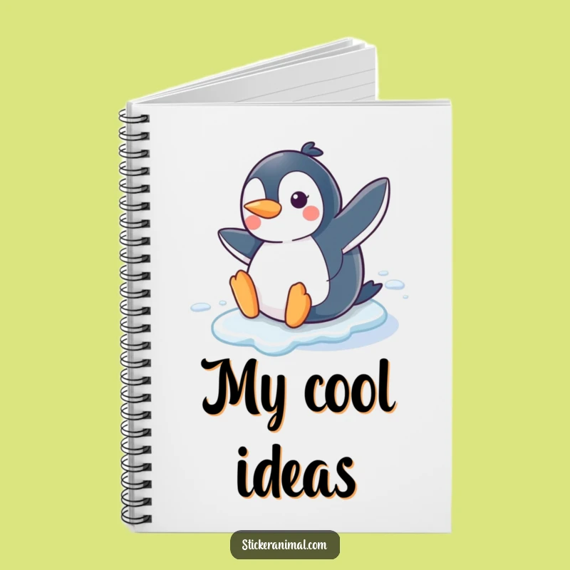 Funny Penguin Slide Notebook: Winter Journal, Perfect Gift for Writers
