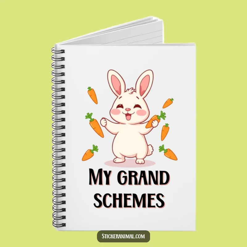 Funny Rabbit Juggling Notebook: Giggling Journal, Perfect for Notes & Funny Gift!