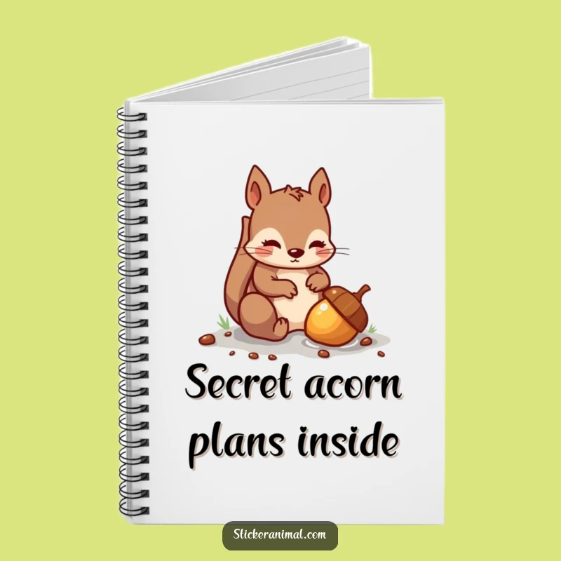 Funny Squirrel Notebook: Mischievous Thoughts, Journal Gift for Writers