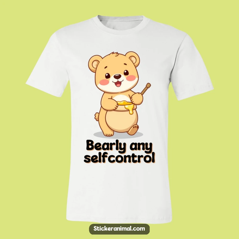 Funny Bear Cub Honey Pot T-Shirt: Wear Your Love for Sweetness Hilariously
