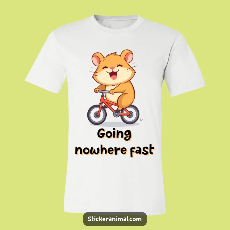 Funny Hamster Bike T-Shirt: Rapid Rider Tee, Perfect Funny Gift