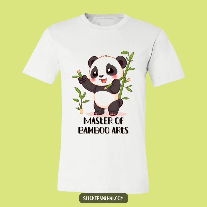 Funny Panda Juggling T-Shirt: Playful Cub Bamboo Shirt Gift