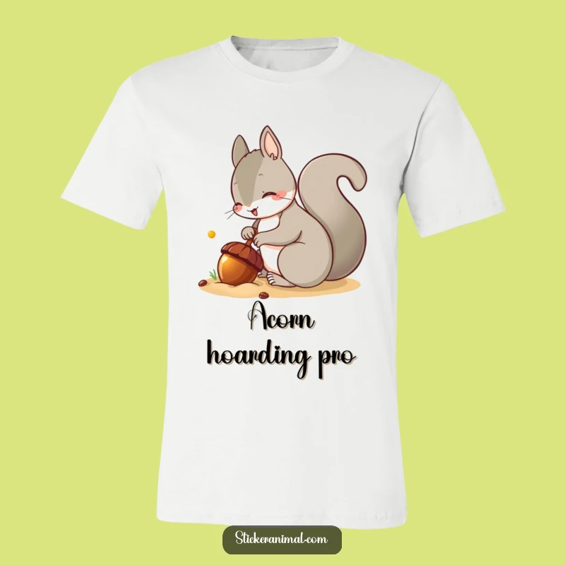Funny Squirrel Acorn T-Shirt: Wear Your Mischief with this Hilarious Tee