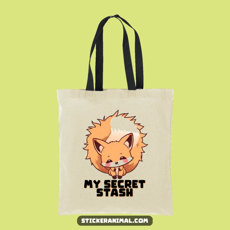 Funny Fox Peek Tote Bag: Woodland Chic, Perfect Accessory Gift