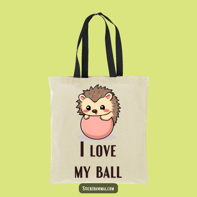 Funny Hedgehog Tote Bag - Carry Your Playful Spirit